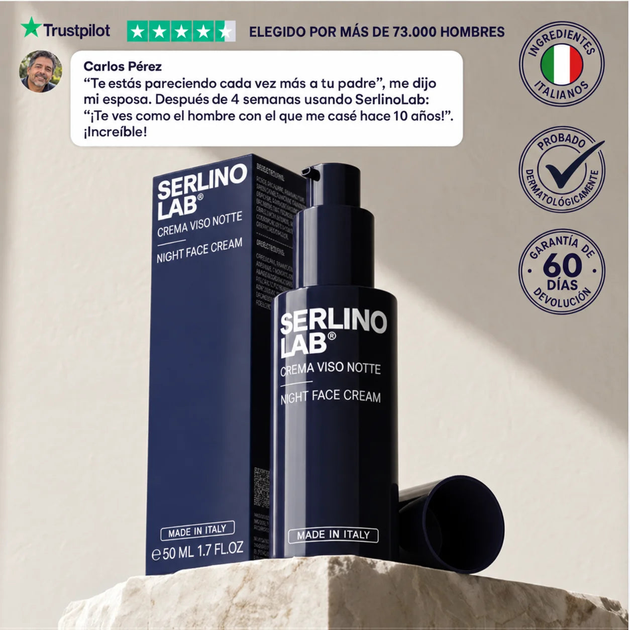 Crema de noche Antiedad SERLINOLAB